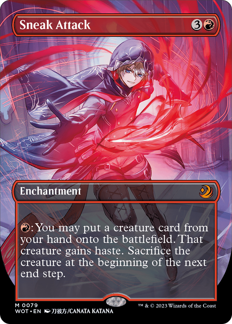Sneak Attack (Anime Borderless) [Wilds of Eldraine: Enchanting Tales] - Destination Retro