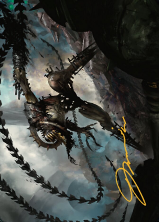 Razorlash Transmogrant Art Card (Gold-Stamped Signature) [The Brothers' War Art Series] - Destination Retro
