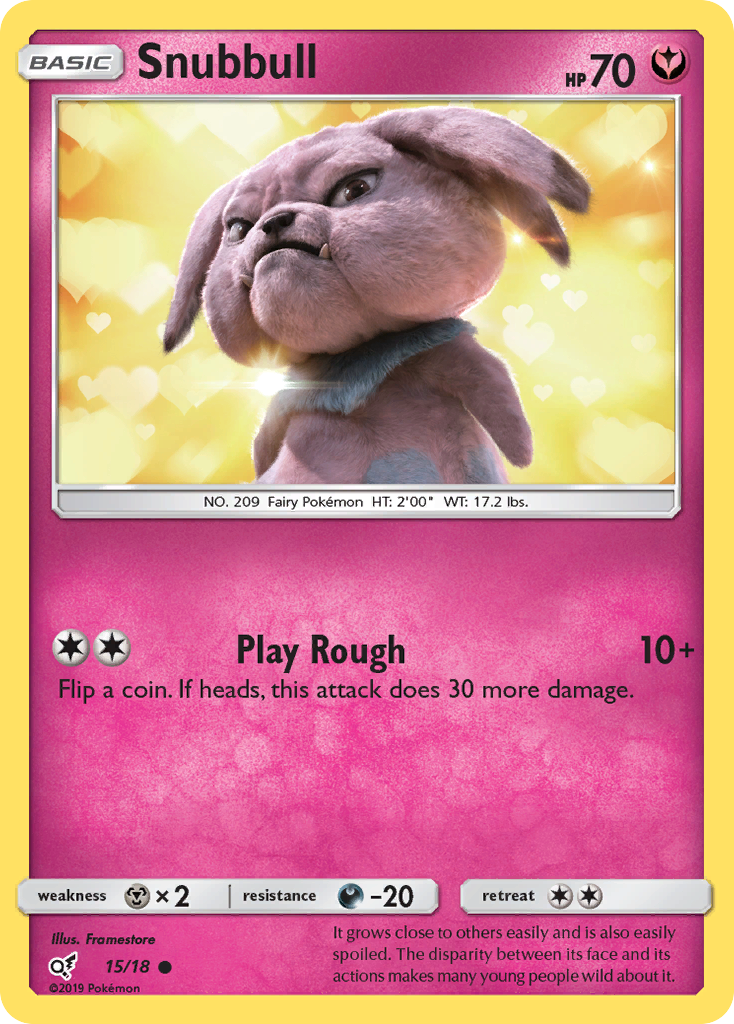 Snubbull (15/18) [Sun & Moon: Detective Pikachu] - Destination Retro