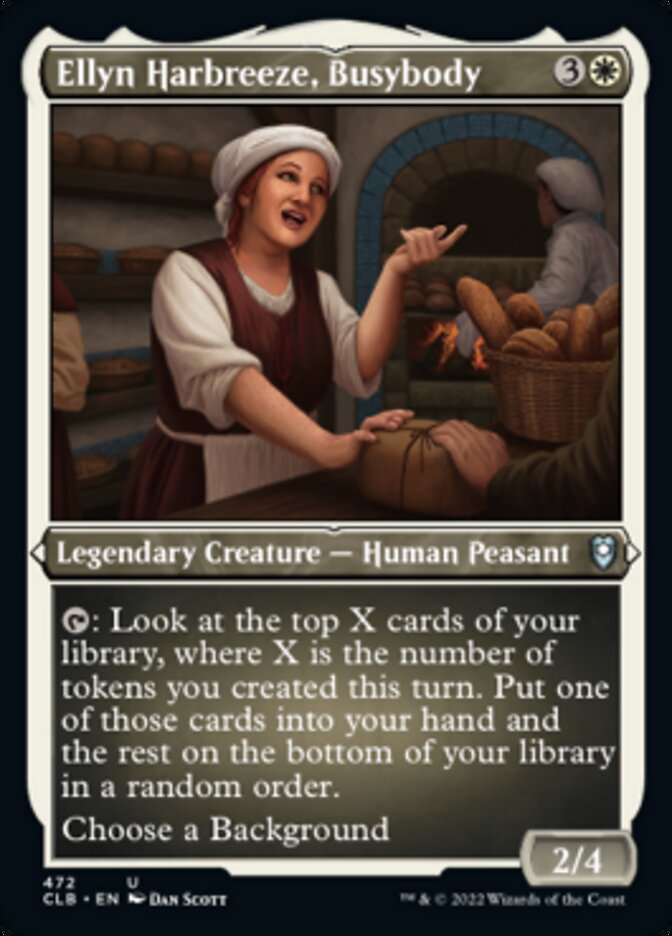 Ellyn Harbreeze, Busybody (Foil Etched) [Commander Legends: Battle for Baldur's Gate] - Destination Retro