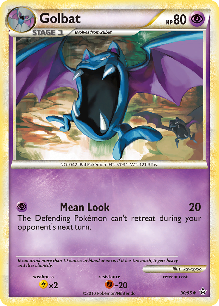 Golbat (30/95) [HeartGold & SoulSilver: Unleashed] - Destination Retro