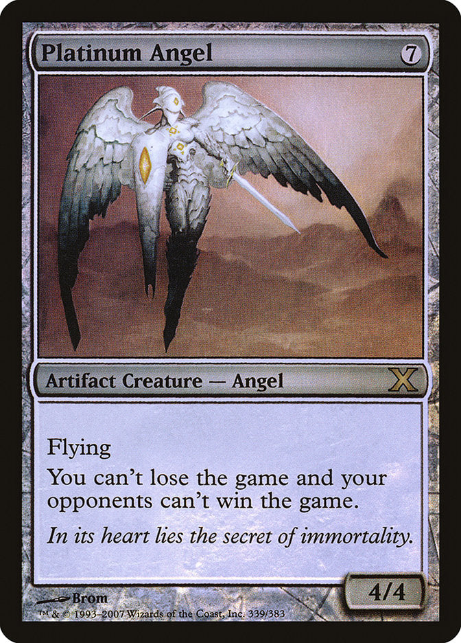 Platinum Angel (Premium Foil) [Tenth Edition] - Destination Retro