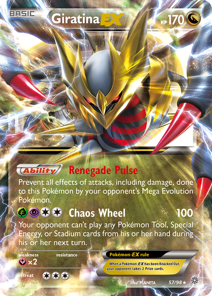 Giratina EX (57/98) [XY: Ancient Origins] - Destination Retro