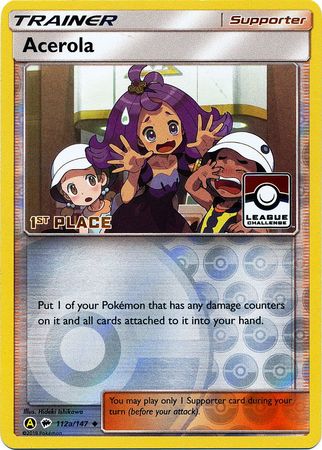 Acerola (112a/147) (League Promo 1st Place) [Sun & Moon: Burning Shadows] - Destination Retro