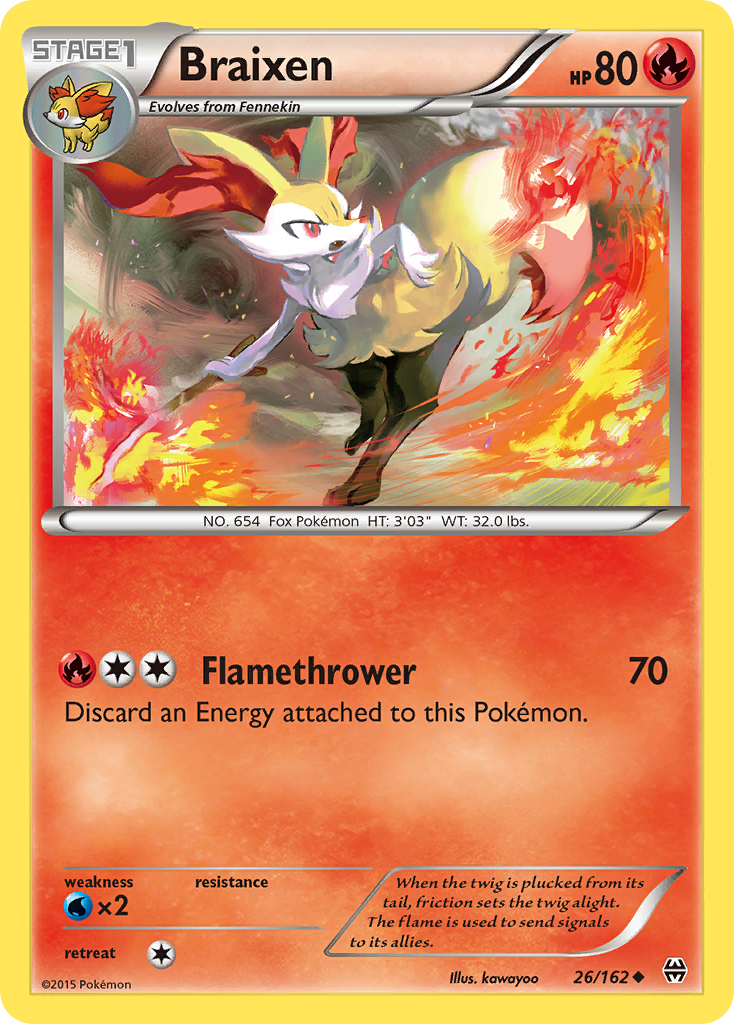 Braixen (26/162) [XY: BREAKthrough] - Destination Retro