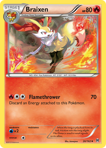 Braixen (26/162) [XY: BREAKthrough] - Destination Retro