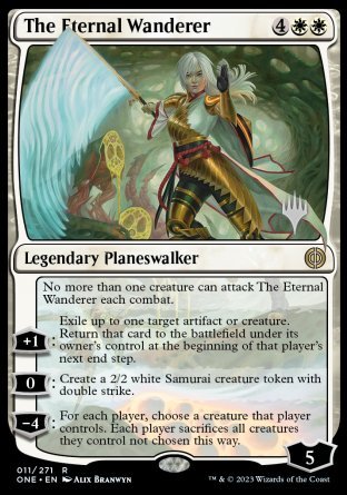 The Eternal Wanderer (Promo Pack) [Phyrexia: All Will Be One Promos] - Destination Retro