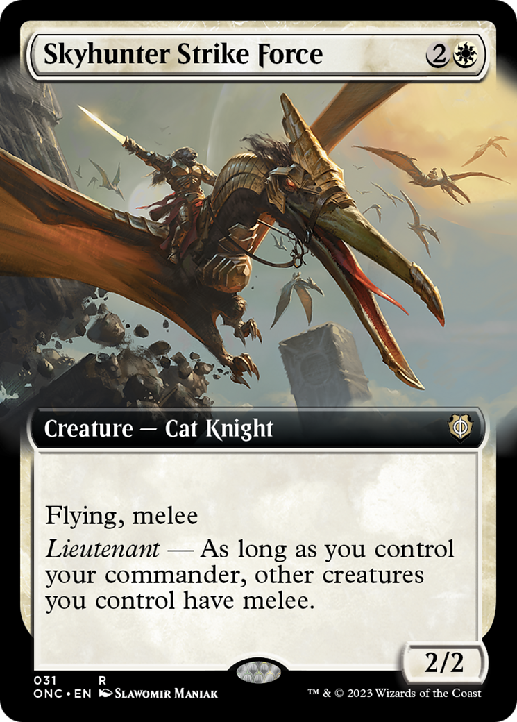 Skyhunter Strike Force (Extended Art) [Phyrexia: All Will Be One Commander] - Destination Retro