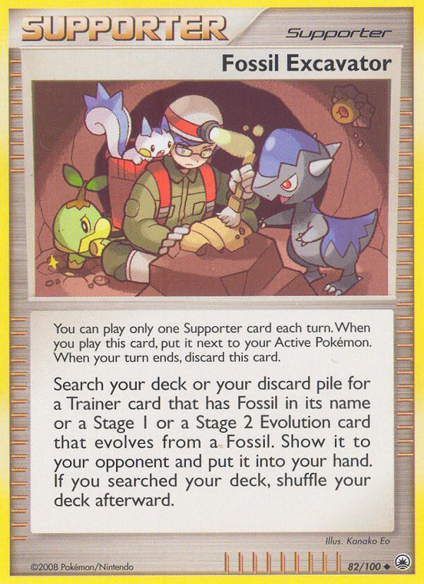 Fossil Excavator (82/100) [Diamond & Pearl: Majestic Dawn] - Destination Retro