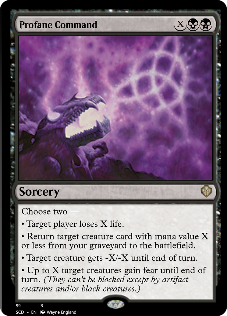 Profane Command [Starter Commander Decks] - Destination Retro