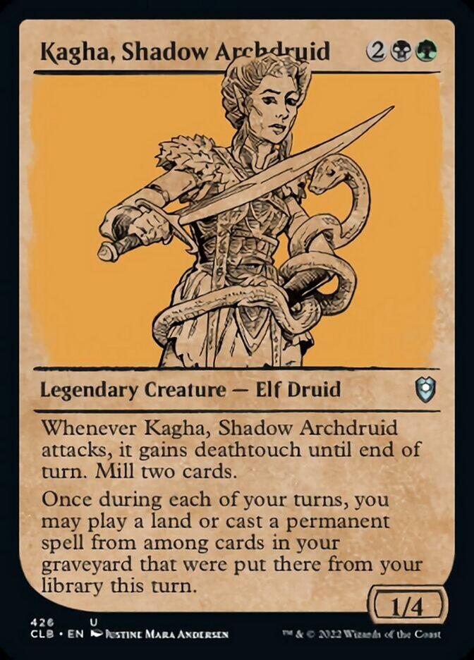 Kagha, Shadow Archdruid (Showcase) [Commander Legends: Battle for Baldur's Gate] - Destination Retro