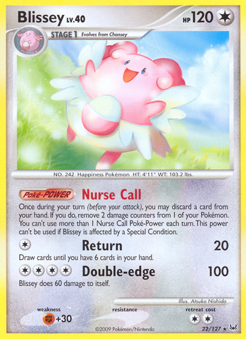 Blissey (22/127) [Platinum: Base Set] - Destination Retro