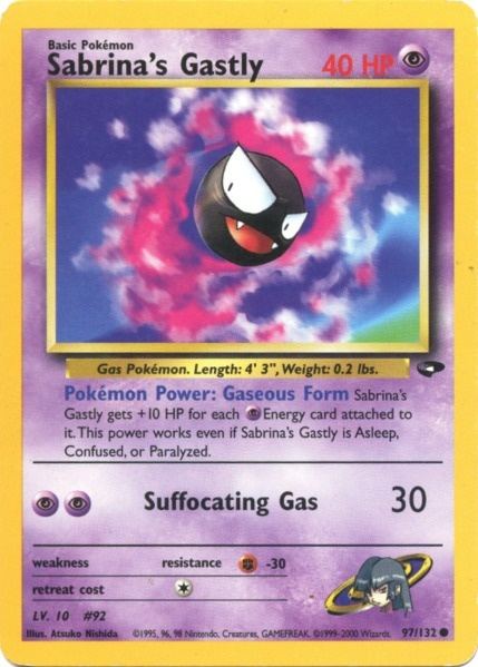 Sabrina's Gastly (97/132) [Gym Challenge Unlimited] - Destination Retro
