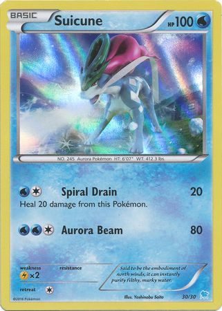Suicune (30/30) [XY: Trainer Kit - Pikachu Libre & Suicune] - Destination Retro