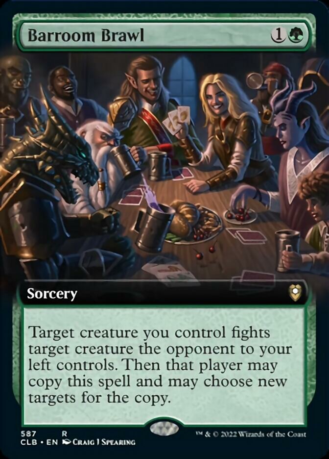 Barroom Brawl (Extended Art) [Commander Legends: Battle for Baldur's Gate] - Destination Retro