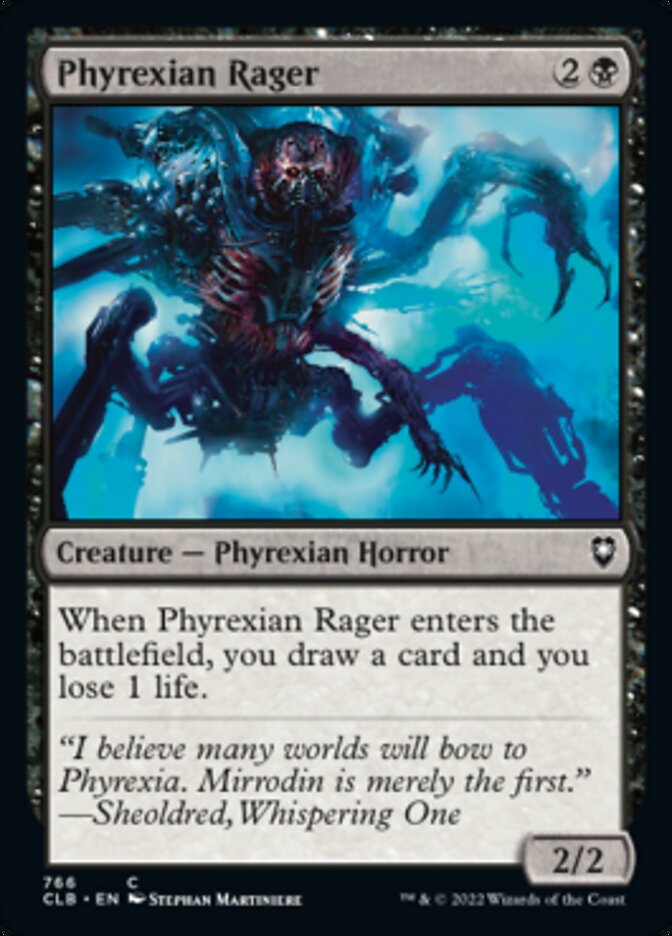 Phyrexian Rager [Commander Legends: Battle for Baldur's Gate] - Destination Retro