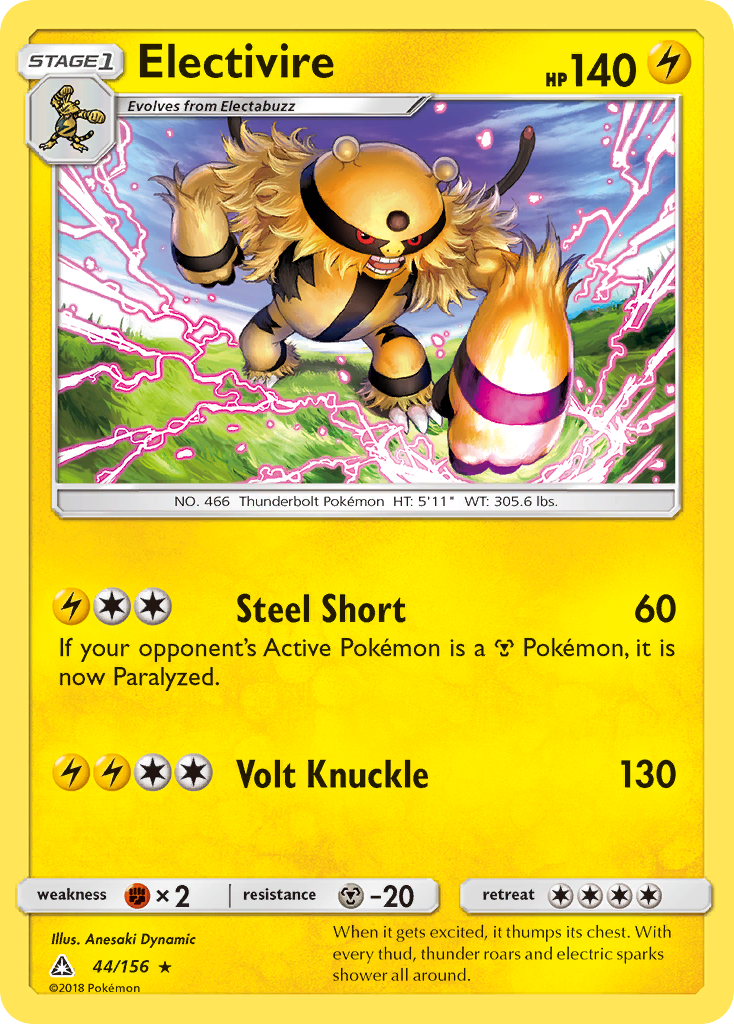 Electivire (44/156) [Sun & Moon: Ultra Prism] - Destination Retro