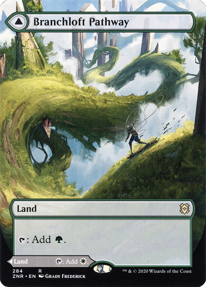 Branchloft Pathway // Boulderloft Pathway (Borderless) [Zendikar Rising] - Destination Retro