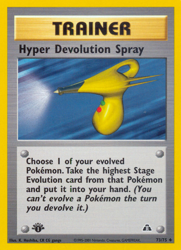 Hyper Devolution Spray (73/75) [Neo Discovery 1st Edition] - Destination Retro