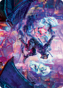 Thousand-Faced Shadow Art Card [Kamigawa: Neon Dynasty Art Series] - Destination Retro