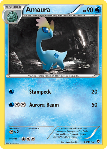 Amaura (25/111) [XY: Furious Fists] - Destination Retro