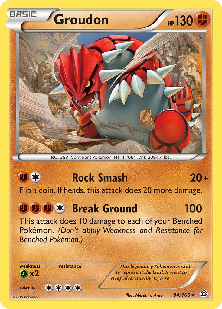 Groudon (XY Primal Clash) (84/160) [Theme Deck Exclusives] - Destination Retro