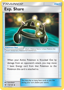 Exp. Share (118/149) [Sun & Moon: Base Set] - Destination Retro