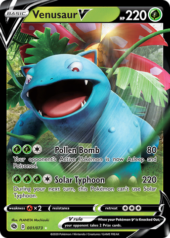 Venusaur V (1/073) [Sword & Shield: Champion's Path] - Destination Retro