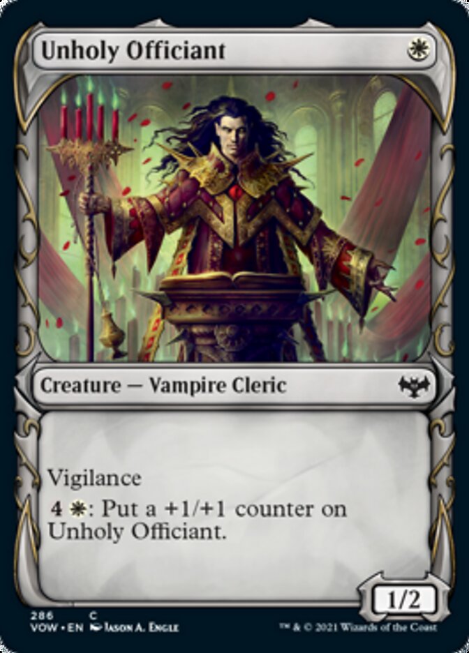 Unholy Officiant (Showcase Fang Frame) [Innistrad: Crimson Vow] - Destination Retro