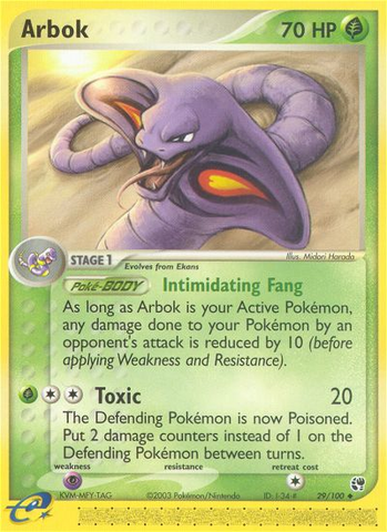 Arbok (29/100) [EX: Sandstorm] - Destination Retro