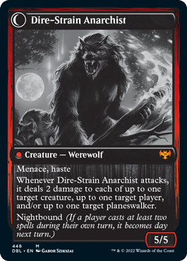 Volatile Arsonist // Dire-Strain Anarchist [Innistrad: Double Feature] - Destination Retro