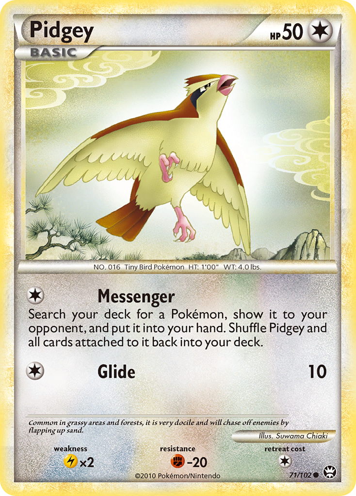 Pidgey (71/102) [HeartGold & SoulSilver: Triumphant] - Destination Retro