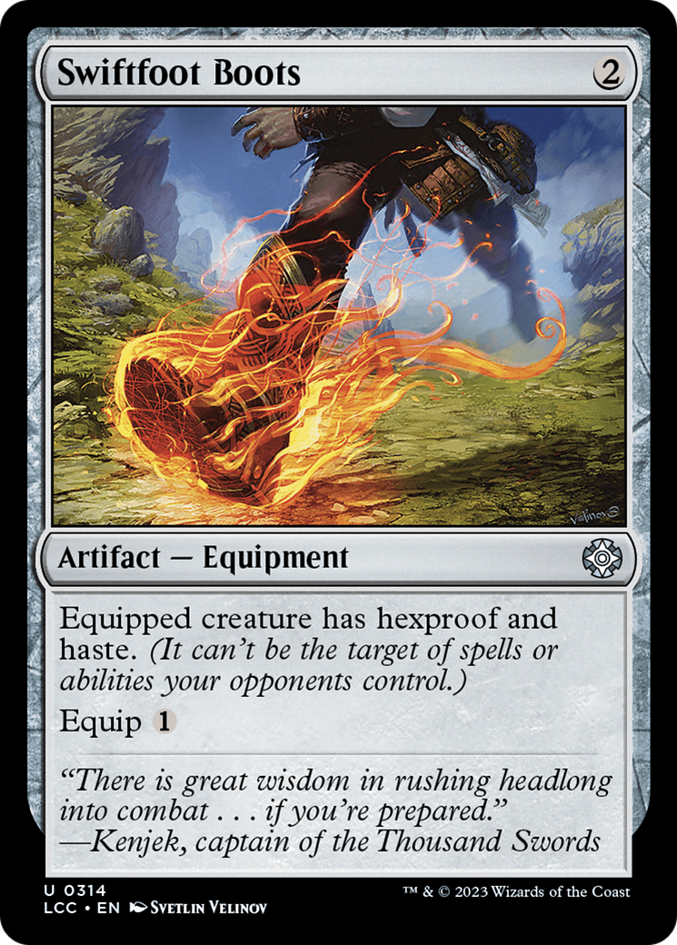 Swiftfoot Boots [The Lost Caverns of Ixalan Commander] - Destination Retro