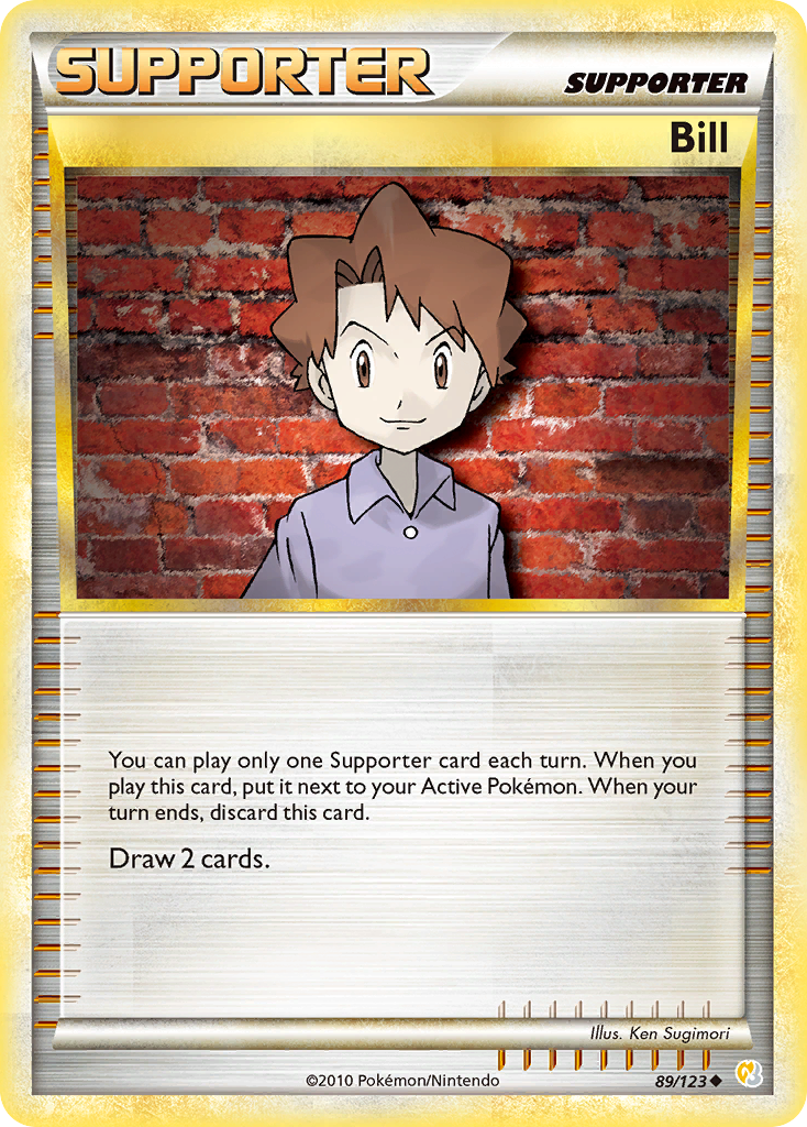 Bill (89/123) [HeartGold & SoulSilver: Base Set] - Destination Retro