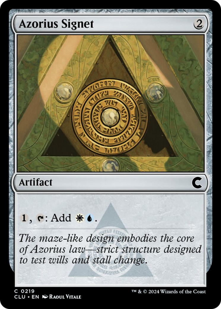 Azorius Signet [Ravnica: Clue Edition] - Destination Retro