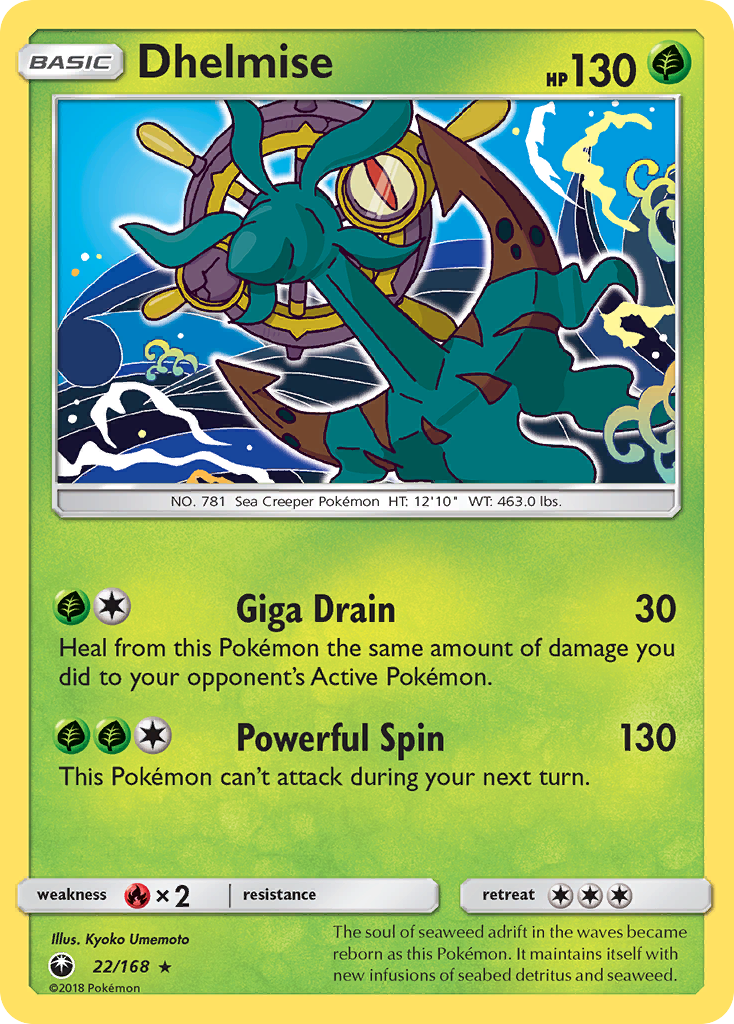 Dhelmise (22/168) [Sun & Moon: Celestial Storm] - Destination Retro