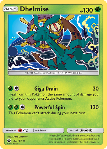 Dhelmise (22/168) [Sun & Moon: Celestial Storm] - Destination Retro
