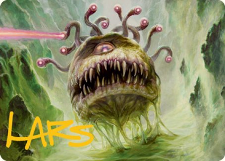 Beholder Art Card (Gold-Stamped Signature) [Dungeons & Dragons: Adventures in the Forgotten Realms Art Series] - Destination Retro
