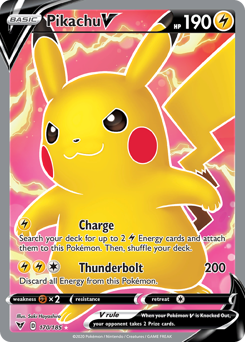Pikachu V (170) [Sword & Shield: Vivid Voltage] - Destination Retro