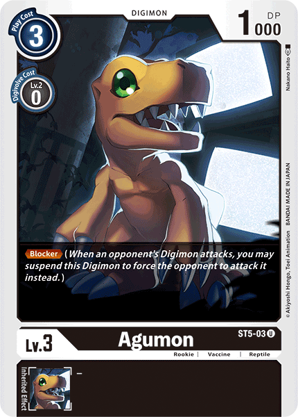 Agumon [ST5-03] [Starter Deck: Machine Black] - Destination Retro