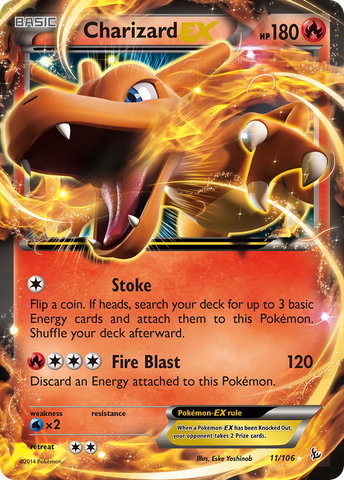 Charizard EX (11/106) [XY: Flashfire] - Destination Retro