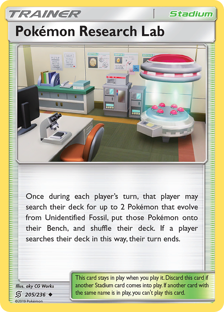 Pokemon Research Lab (205/236) [Sun & Moon: Unified Minds] - Destination Retro