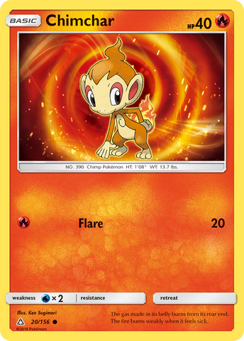 Chimchar (20/156) [Sun & Moon: Ultra Prism] - Destination Retro