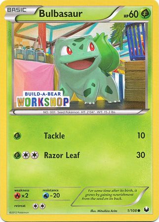 Bulbasaur (1/108) (Build A Bear Workshop Exclusive) [Black & White: Dark Explorers] - Destination Retro