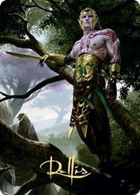Tyvar Kell Art Card (Gold-Stamped Signature) [Kaldheim: Art Series] - Destination Retro