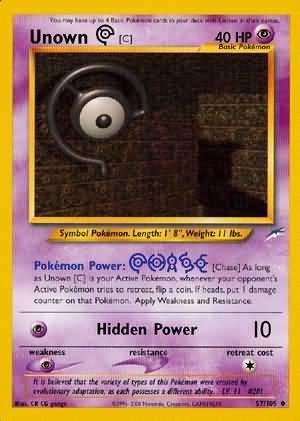 Unown [C] (57/105) [Neo Destiny Unlimited] - Destination Retro