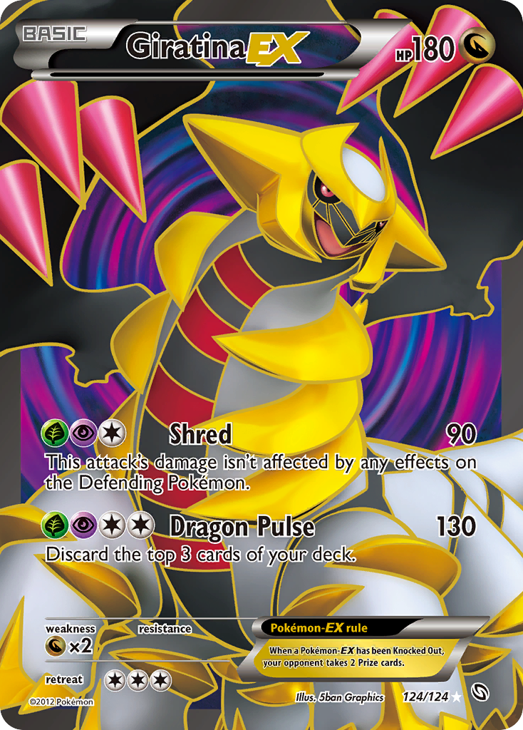 Giratina EX (124/124) [Black & White: Dragons Exalted] - Destination Retro