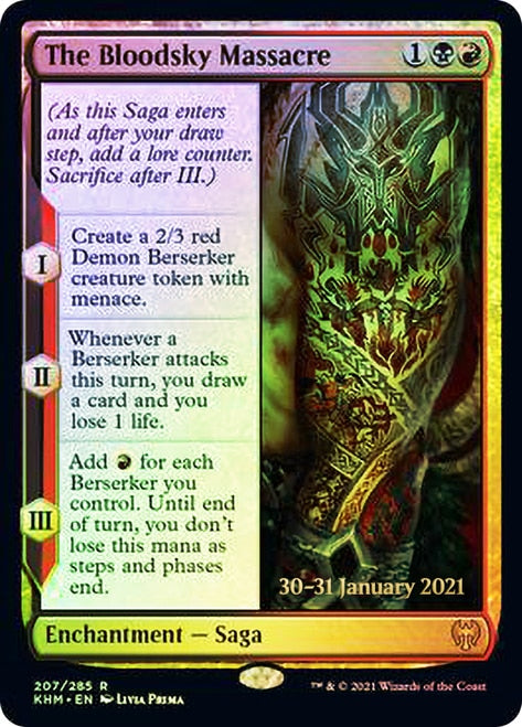 The Bloodsky Massacre [Kaldheim Prerelease Promos] - Destination Retro