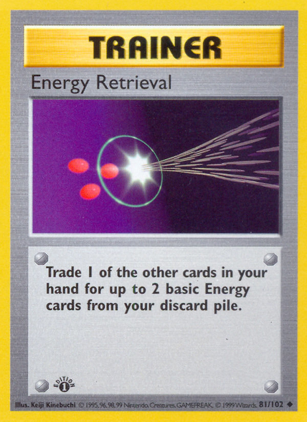 Energy Retrieval (81/102) [Base Set 1st Edition] - Destination Retro
