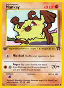 Mankey (61/82) [Team Rocket 1st Edition] - Destination Retro